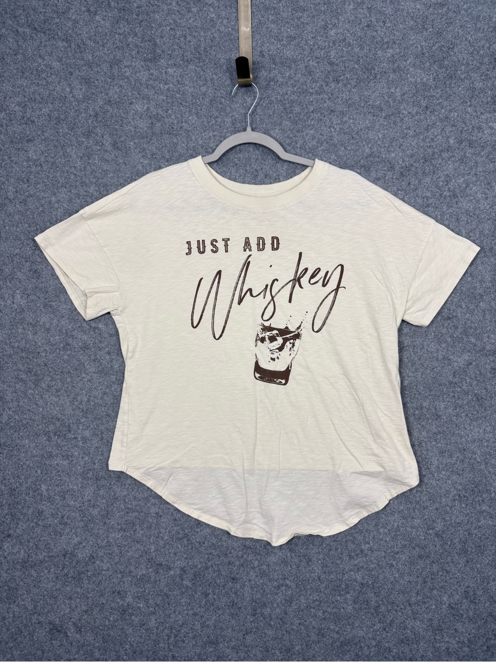 Shyanne Just Add Whiskey Western Graphic Tee Large